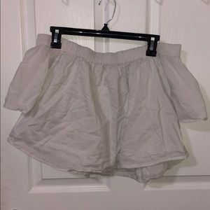 Off the shoulder crop top